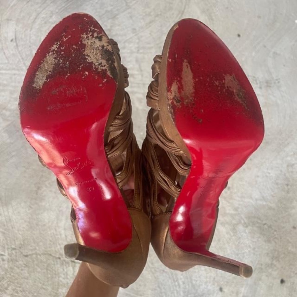Christian Louboutin Tinazata Caged Heels Booties - Picture 15 of 16